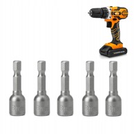 ROSFIX Magnetni nasadni nastavak, 1/4", 8 mm, duljina 65 mm, čelik 40Cr, 5 kom